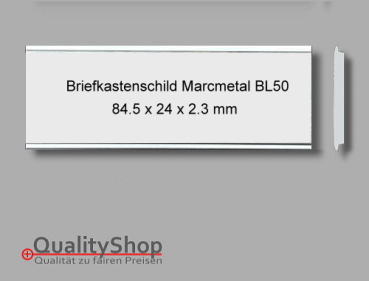 Briefkastenschild Marcmetal BL50